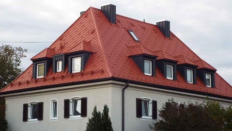 Stadthaus-Dach Prefa (nachher)
